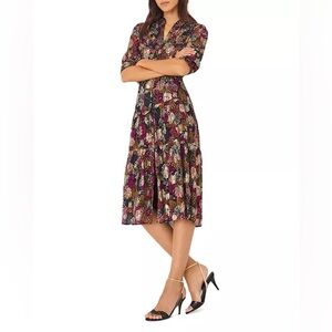 ba&sh Multicolor Floral Midi Dress